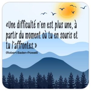 Sous-verre scout