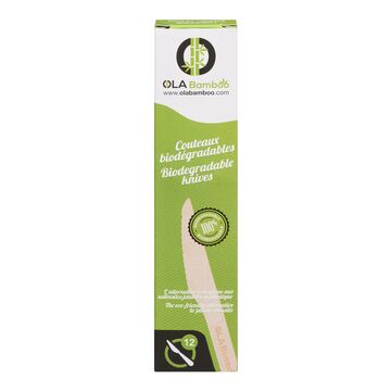 Couteaux biodégradables OLA BAMBOO
