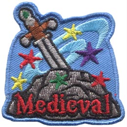 Badge de camp pierre médiévale
