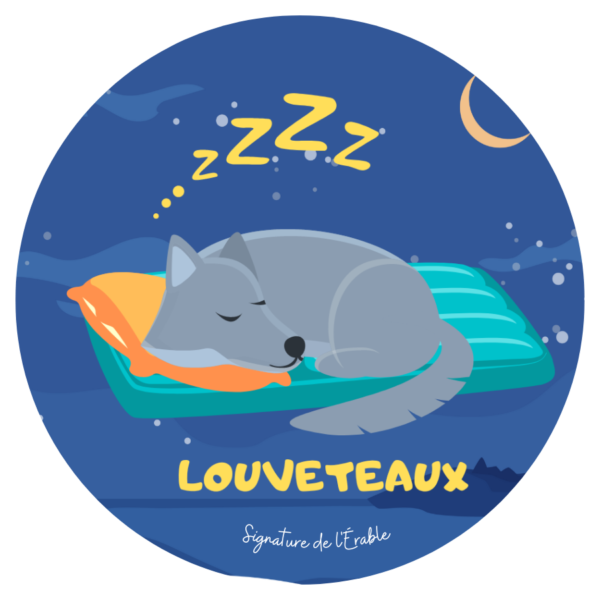 Badge de camp LOUVETEAU coucher