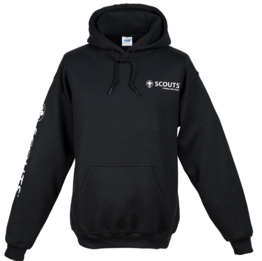 Hoodie noir scout mondial (OMMS)