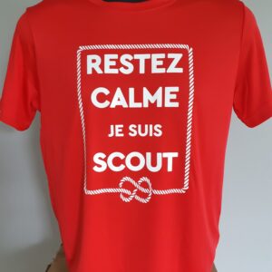 *légère imperfection* T-shirt / chandail "Restez calme, je suis scout" JUNIOR