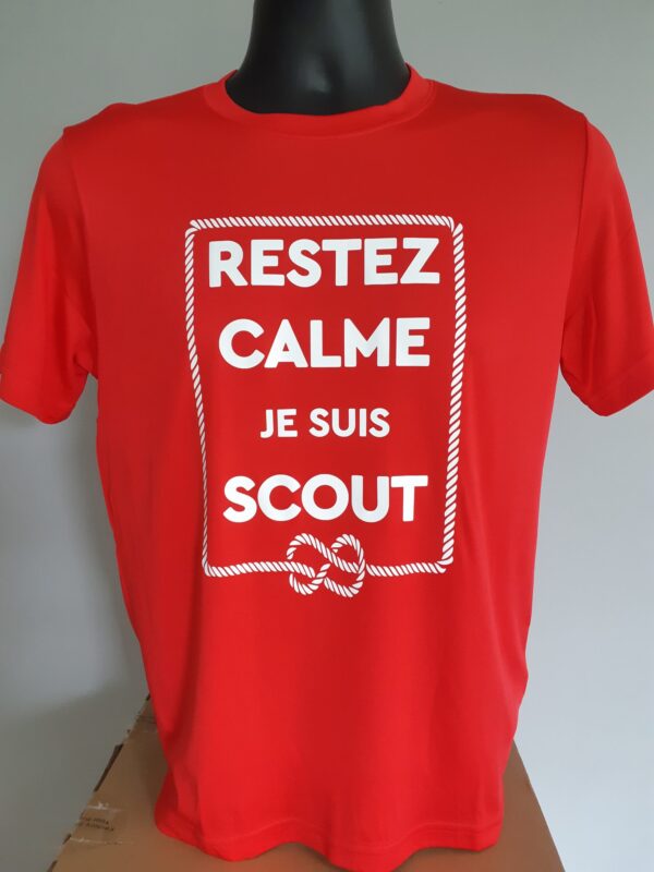 *légère imperfection* T-shirt / chandail "Restez calme, je suis scout" JUNIOR