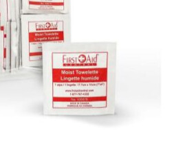 Lingettes humides individuelles First aid