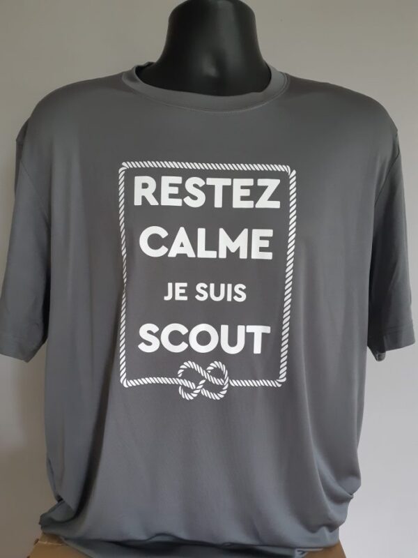 *légère imperfection* T-shirt / chandail "Restez calme, je suis scout" Homme