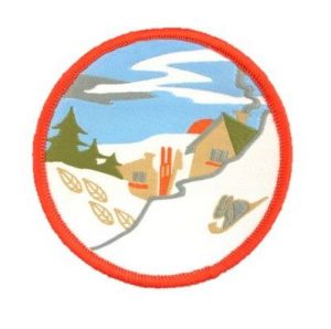 Badge de camp CHALET EN HIVER