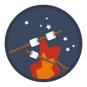 Badge de camp GUIMAUVES
