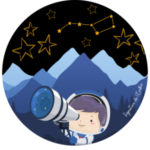 Badge de camp téléscope