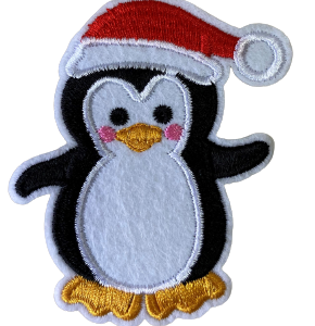 Badge pingouin de noël