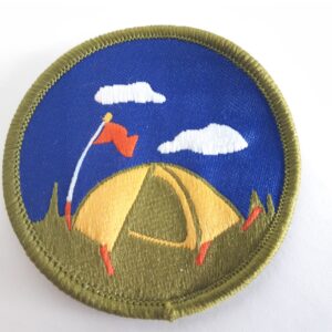 Badge de camp TENTE rond