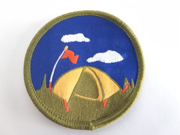 Badge de camp TENTE rond