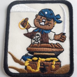 Badge de camp castor en pirate