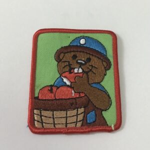 Badge de camp CASTOR AVEC POMMES