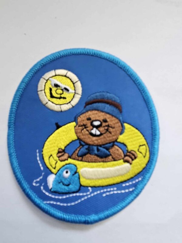 Badge de camp castor baignade