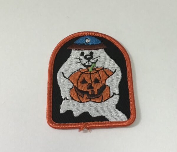 Badge de camp CASTOR FANTÔME HALLOWEEN