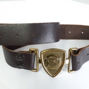 Ceinture en cuir brun USAGÉE