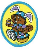 BADGE CASTOR LAPIN DE PÂQUES