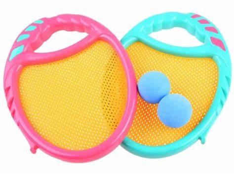 Jeu de raquettes de tennis ronde