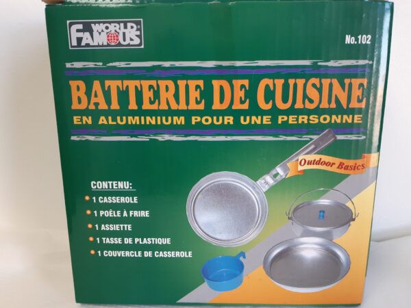 Batterie de cuisine en aluminium pour une personne World famous