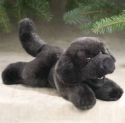 Toutou chien noir The stuffed animal house