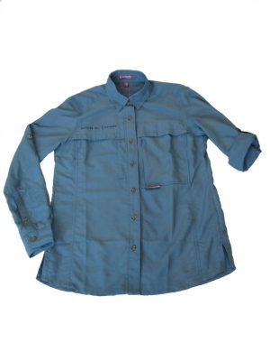 Chemise bleue femme
