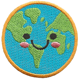 Badge de camp planète terre