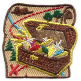 Badge de camp coffre au trésor