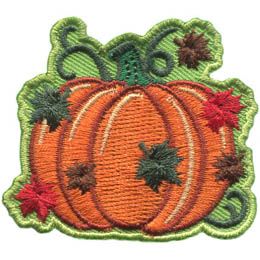 Badge de camp citrouille d'automne