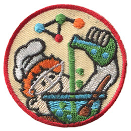 Badge de camp science de la cuisine