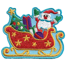 Badge traineau du père noël