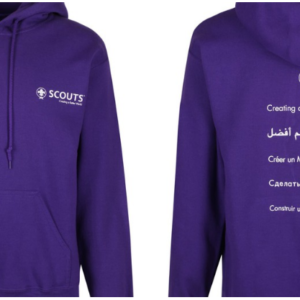 Hoodie mauve scout mondial