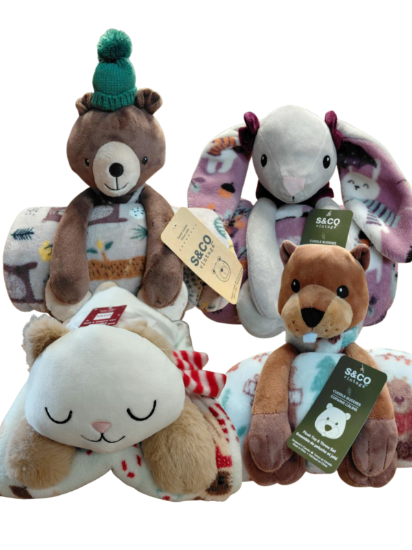 Couverture douce avec peluche pour enfant de S&co